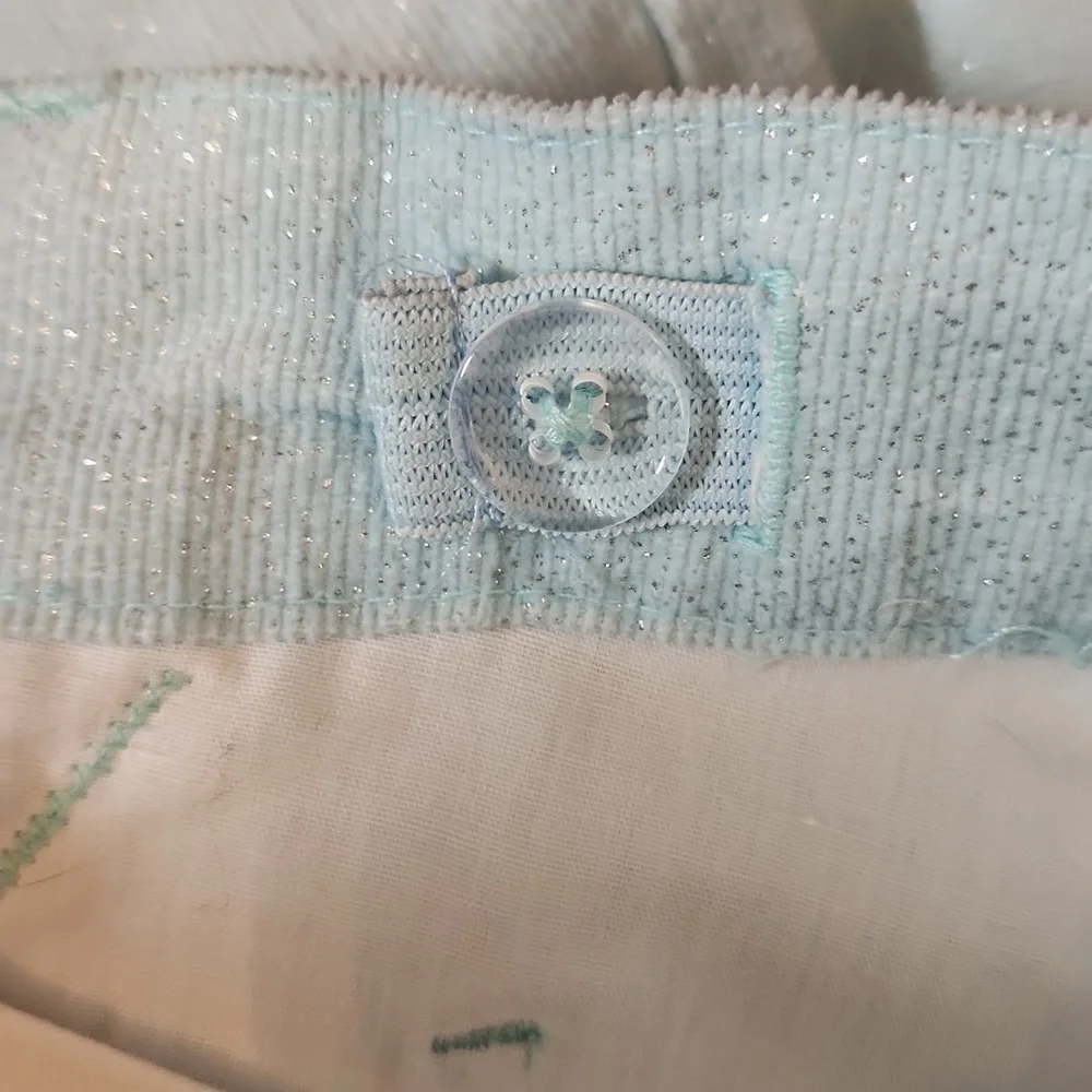 Gymboree Light Blue Sparkle Corduroy Pants Size 9 NWOT